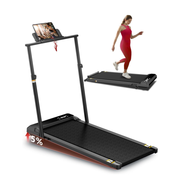 MANBAOUT Walking Pad Treadmill with Incline,Under Desk Treadmill with Incline 2 in 1 for Walking and Jogging