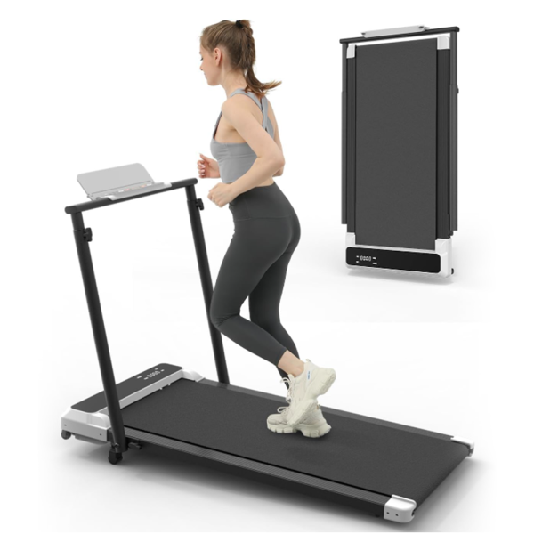 MANBAOUT Walking Pad Treadmill with Incline,Under Desk Treadmill with Incline 2 in 1 for Walking and Jogging